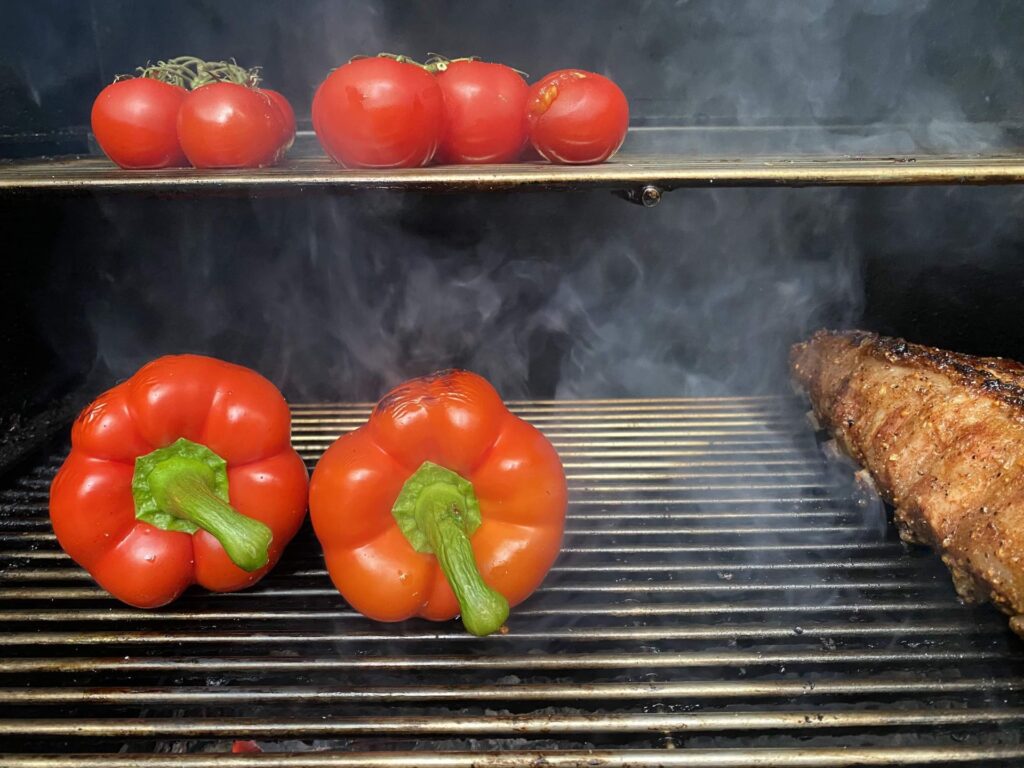 Double-level barbecuing with DTB grill