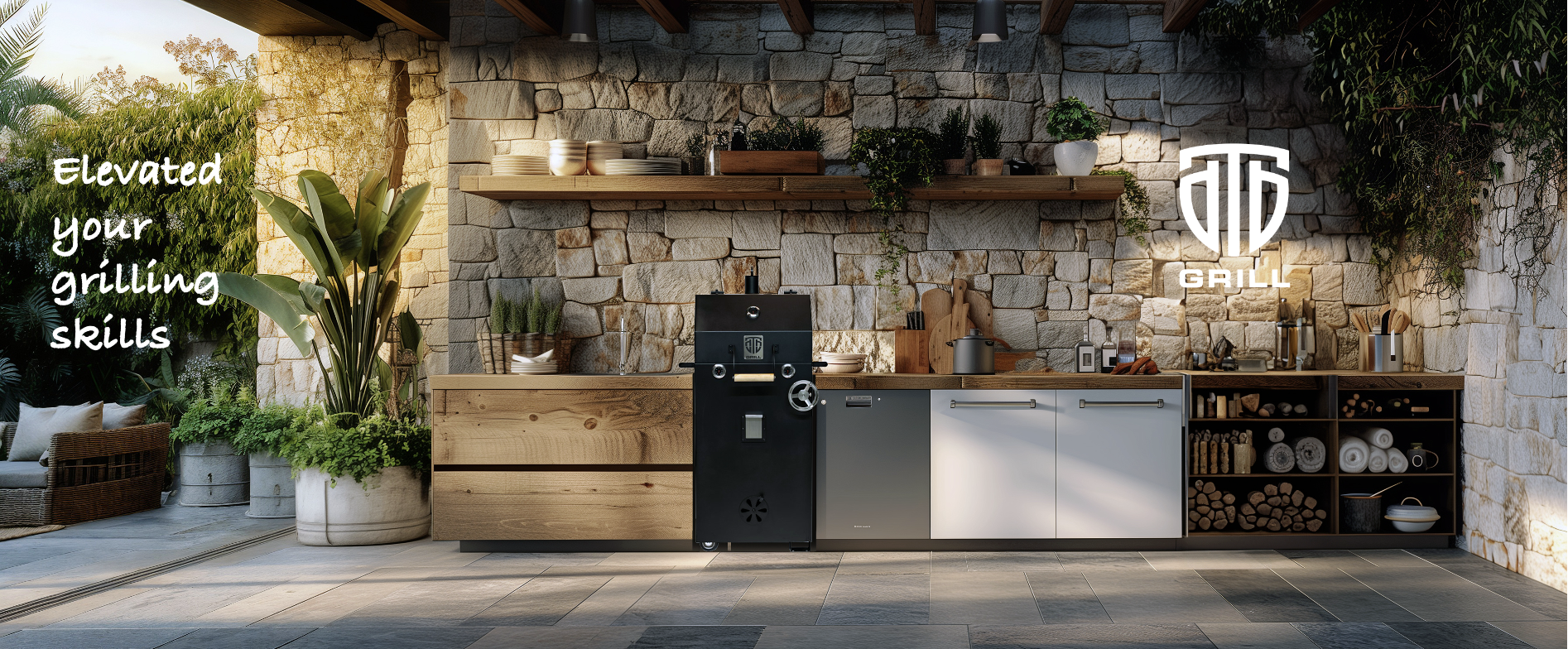 DTB Grill as an outdoor kitchen